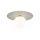 Kinderzimmerleuchte Decke Grau Weiß Metall Glas Ø 25 cm G9