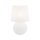 Tischleuchte Weiß 60 cm hoch Ø 38 cm Glas Stoff DOLORES