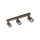 Deckenleuchte 3-flammig Metall Braun 60 cm GU10 verstellbar