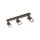 Deckenleuchte 3-flammig Metall Braun 60 cm GU10 verstellbar
