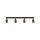 Deckenlampe 4-flammig 83cm lang Metall verstellbar Braun GU10