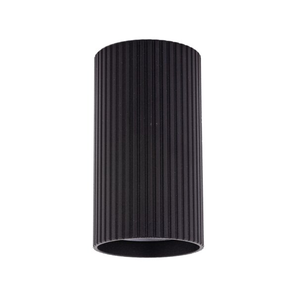 Deckenlampe Metall Schwarz GU10 Ø 5,5 cm H: 10 cm Aufputz