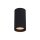 Deckenlampe Metall Schwarz GU10 Ø 5,5 cm H: 10 cm Aufputz