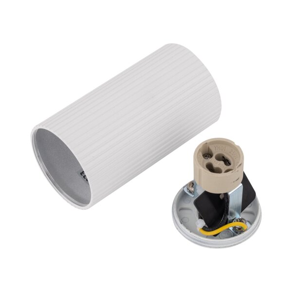 Deckenspot Weiß Metall GU10 Ø 5,5 cm H: 10 cm klein Aufputz