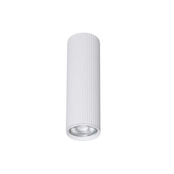 Spot Lampe Decke Weiß Metall GU10 Ø 5,5 cm H: 17 cm Aufputz