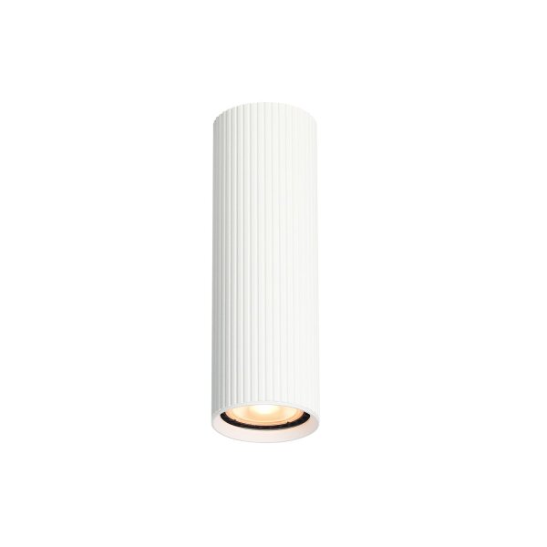 Spot Lampe Decke Weiß Metall GU10 Ø 5,5 cm H: 17 cm Aufputz
