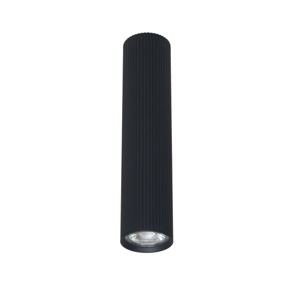Deckenlampe Schwarz Metall GU10 Ø 5,5 cm H: 24 cm klein
