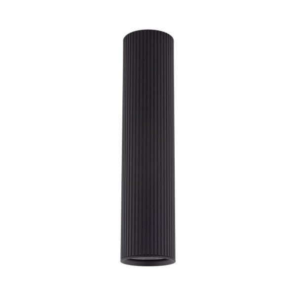 Deckenlampe Schwarz Metall GU10 Ø 5,5 cm H: 24 cm klein