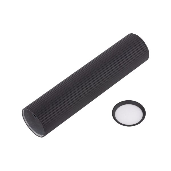 Deckenlampe Schwarz Metall GU10 Ø 5,5 cm H: 24 cm klein