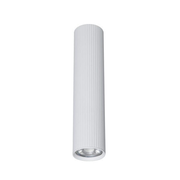 Aufputz Deckenspot Weiß Metall GU10 Ø 5,5 cm H: 24 cm klein