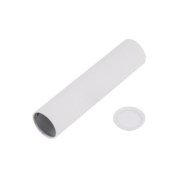Aufputz Deckenspot Weiß Metall GU10 Ø 5,5 cm H: 24 cm klein