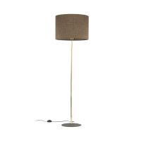 Stehleuchte Metall Stoff E27 160 cm &Oslash; 50 cm in Gold Braun