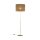 Stehleuchte Metall Stoff E27 160 cm Ø 50 cm in Gold Braun