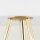 Stehlampe Wohnzimmer 160cm Metall Stoff E27 Gold Weiß Dreibein