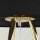 Dreibein Stehlampe 160 cm Metall Stoff E27 Gold Schwarz