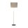 Stehlampe klein 160 cm Metall Stoff E27 in Gold Braun