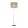 Stehlampe klein 160 cm Metall Stoff E27 in Gold Braun