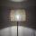 Stehlampe klein 160 cm Metall Stoff E27 in Gold Braun