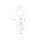Spot Wandleuchte mit Schalter H: 35 cm GU10 + G9 Glas Metall