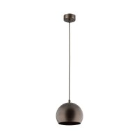 Pendelleuchte Braun Metall rund Ø 17 cm klein E27...