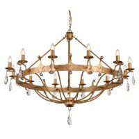 Kronleuchter CAMELOT 10 Gold Ø116cm kürzbar...