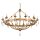Kronleuchter CAMELOT 10 Gold &Oslash;116cm k&uuml;rzbar Lampe