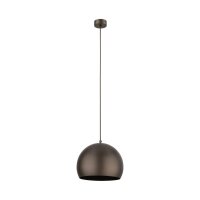 Runde Hängelampe Metall Ø 27 cm E27 Braun...