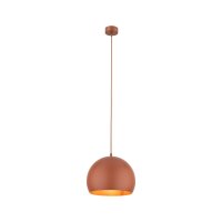 Hängelampe Metall rund Ø 27 cm Rot...
