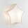 Kinderzimmerleuchte Leinen 45 cm lang Stern Weiß Beige 2x E27