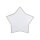 Kinderzimmerleuchte Leinen 45 cm lang Stern Weiß Beige 2x E27
