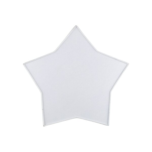 Kinderzimmerlampe Weiß Stern L: 45 cm Stoff Weiß 2x E27 Decke