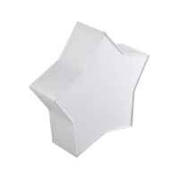 Kinderzimmerlampe Weiß Stern L: 45 cm Stoff...