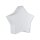 Kinderzimmerlampe Weiß Stern L: 45 cm Stoff Weiß 2x E27 Decke