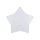 Kinderzimmerlampe Weiß Stern L: 45 cm Stoff Weiß 2x E27 Decke