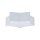 Kinderzimmerlampe Weiß Stern L: 45 cm Stoff Weiß 2x E27 Decke