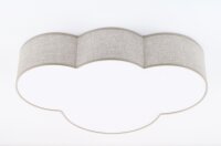 Deckenleuchte Kinderzimmer Leinen 4x E27 Beige Weiß...