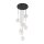 Pendelleuchte Glas Metall H: max. 97 cm verstellbar 7x G9