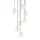 Pendelleuchte Glas Metall H: max. 97 cm verstellbar 7x G9