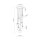 Pendelleuchte Glas Metall H: max. 97 cm verstellbar 7x G9