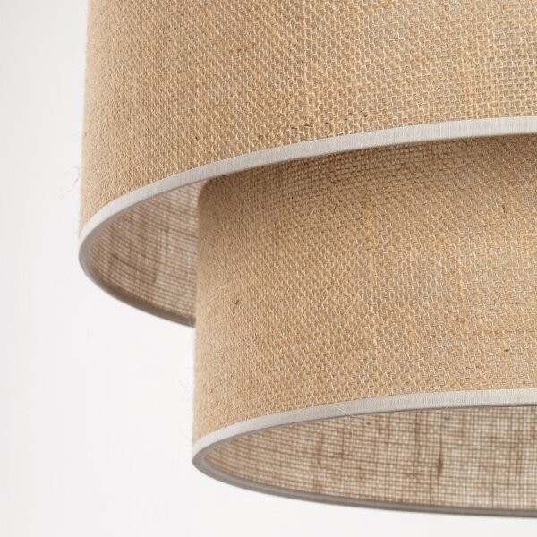 Boho Hängelampe Jute Ø 50 cm rund E27 wohnlich GREET