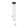 Pendelleuchte 3-flammig verstellbar Glas Metall Ø 25 cm G9