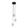 Pendelleuchte 3-flammig verstellbar Glas Metall Ø 25 cm G9