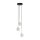 Pendelleuchte 3-flammig verstellbar Glas Metall Ø 25 cm G9