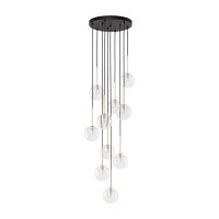 H&auml;ngeleuchte Kugel Metall Glas H: max. 145 cm verstellbar