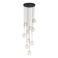 Hängeleuchte Kugel Metall Glas H: max. 145 cm...