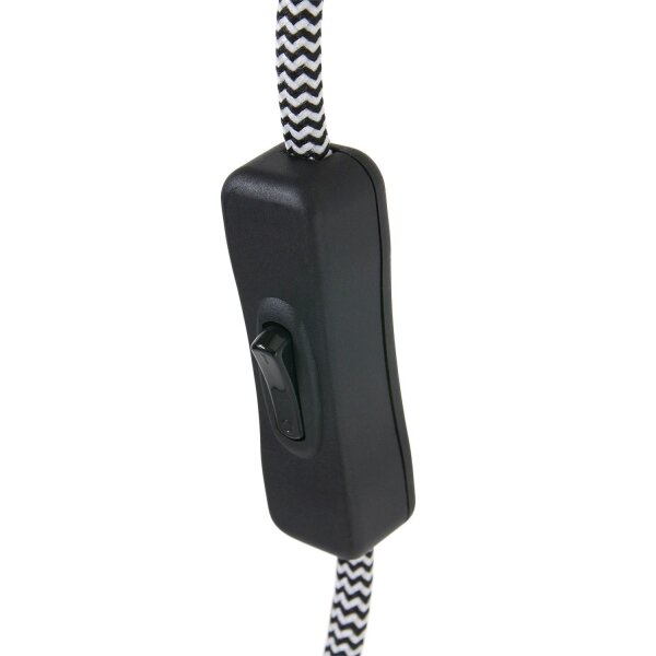 Wandstrahler mit Stecker Grün Weiß T:36 cm E27 flexibel