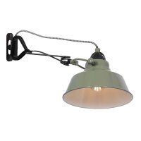 Wandstrahler mit Stecker Grün Weiß T:36 cm E27...