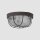 Runde Deckenlampe Braun Riffelglas Metall E27 Bullauge