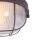 Runde Deckenlampe Braun Riffelglas Metall E27 Bullauge