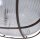 Runde Deckenlampe Braun Riffelglas Metall E27 Bullauge